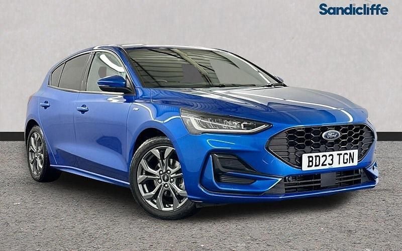 Blue Used 2023 Ford Focus ST-Line Hatchback | £14,835 (Fair price) - Image 1/4