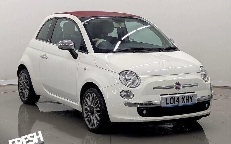 Bossa nova white Used 2014 Fiat 500C Cabriolet | £4,790 (Fair price) - Image 1/4