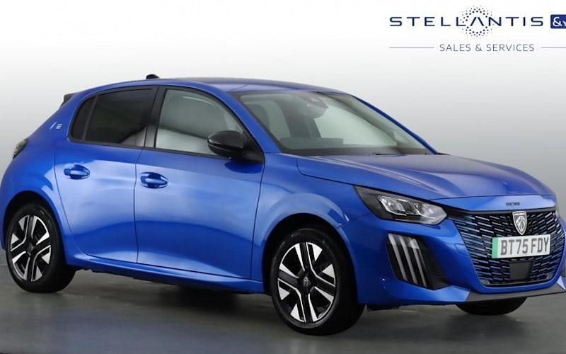 Blue New 2025 Peugeot e-208 Allure Hatchback | £19,496 (Fair price) - Image 1/3