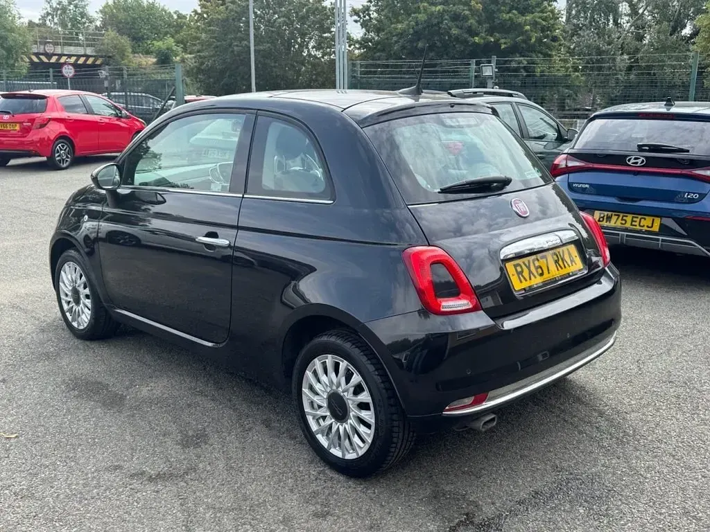 Used Fiat 500 Lounge 69 HP (50 kW) 2017 Black Hatchback
