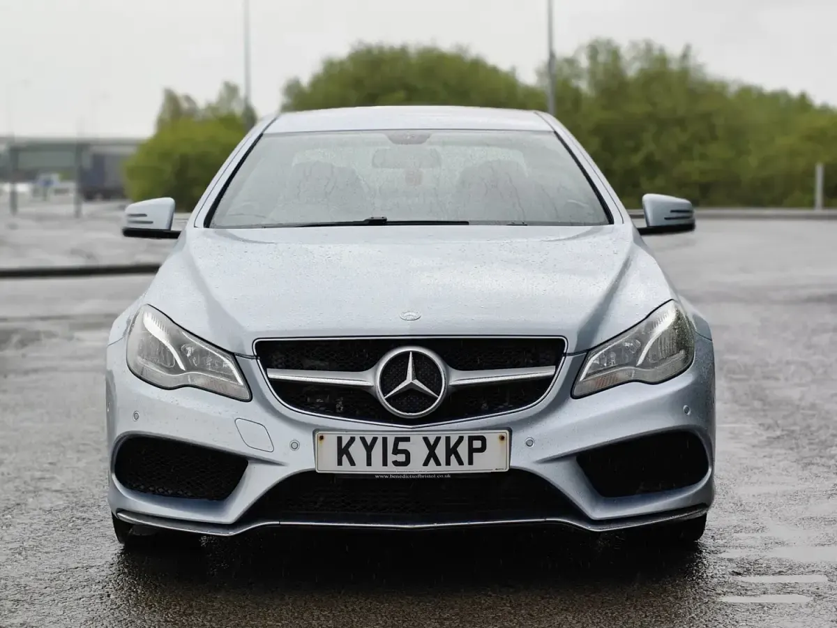 Used Mercedes E220 AMG line 2015 Silver Coupe