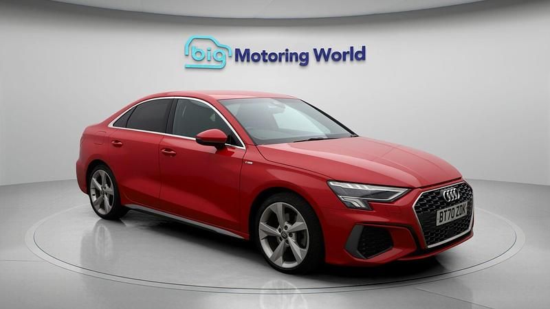 Red Used 2020 Audi A3 S-Line Sedan | £19,000 (Fair price) - Image 1/4
