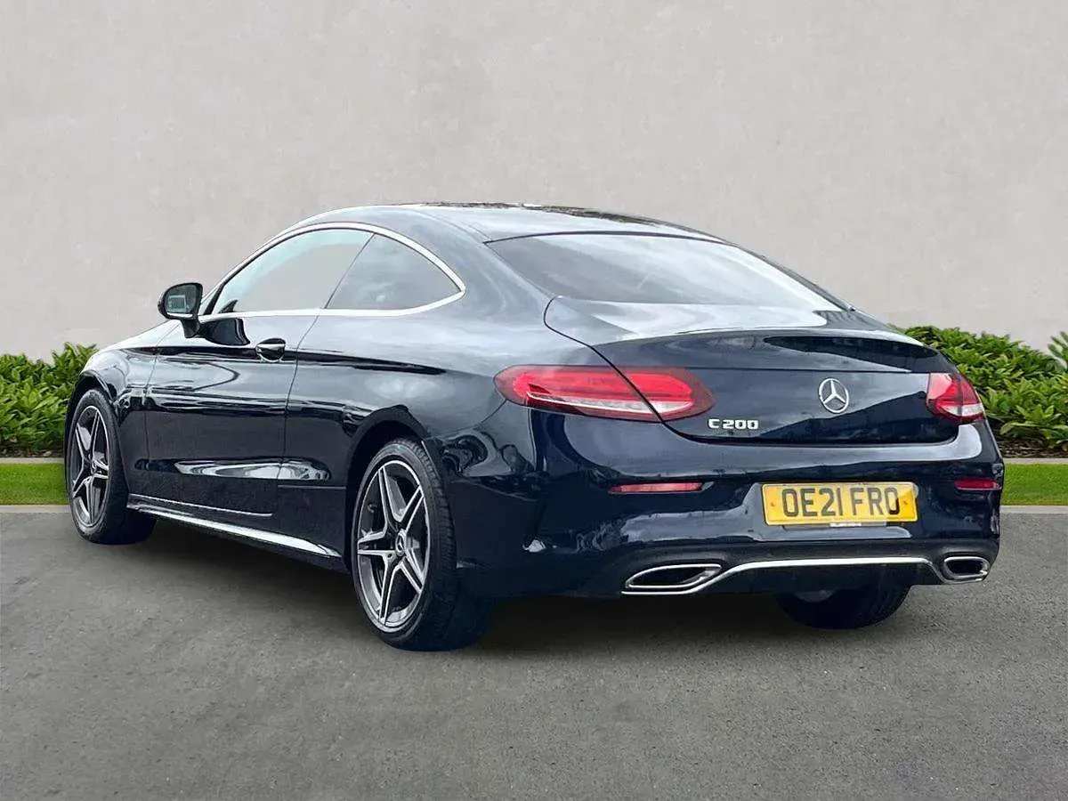 Used Mercedes C200 AMG line 2021 Blue Coupe