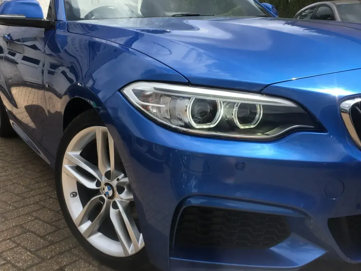 Used BMW 218 M Sport 136 HP (100 kW) 2016 Blue Cabriolet
