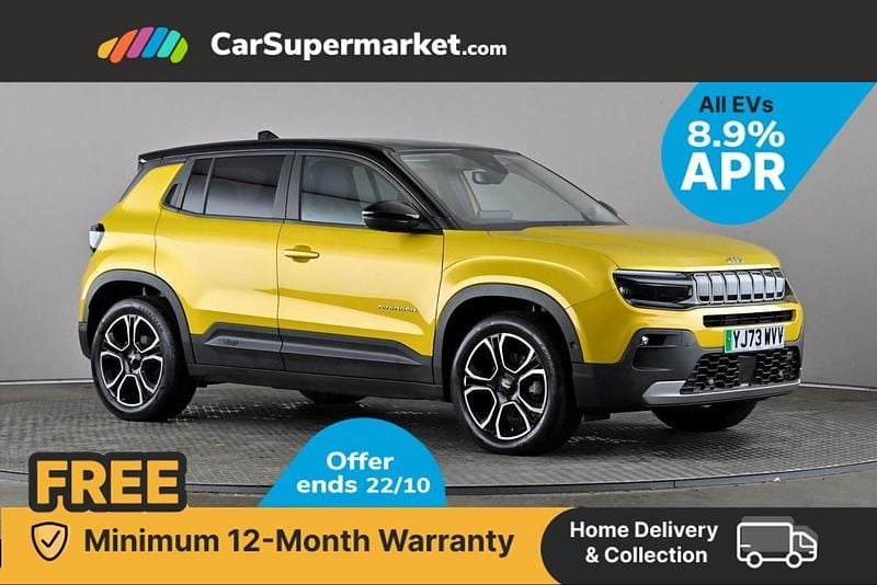 Yellow/black Used 2023 Jeep Avenger EV SUV | £19,197 (Fair price) - Image 1/3