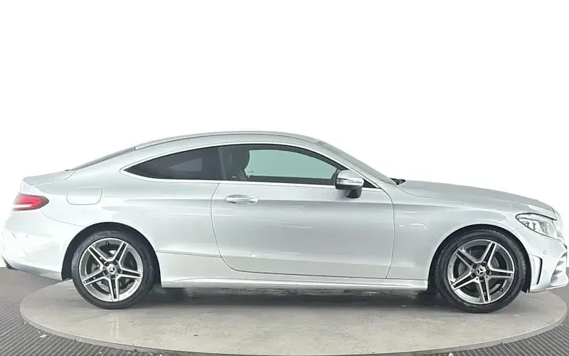Used Mercedes C220 AMG line 194 HP (142 kW) 2022 Silver Coupe