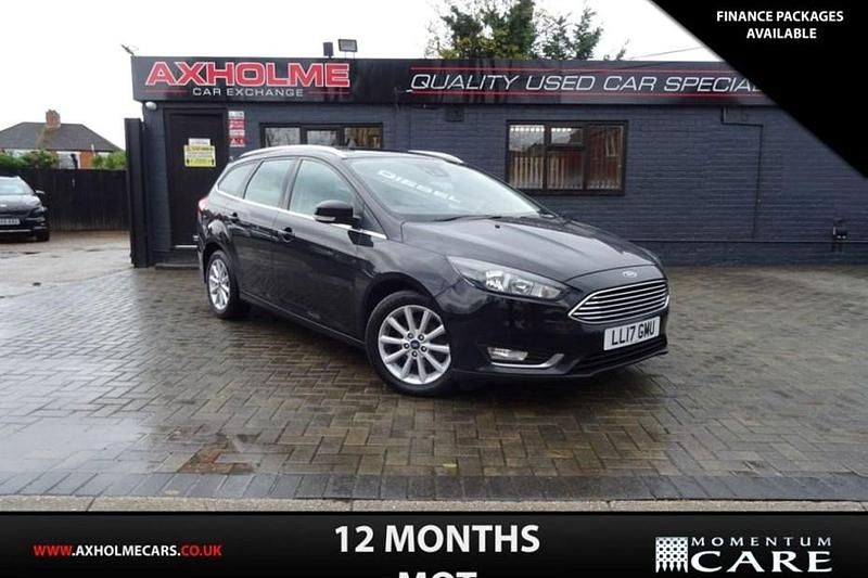 Black Used 2017 Ford Focus Titanium Estate | £6,295 (Fair price) - Image 1/1