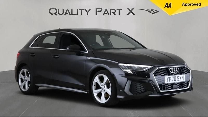 Black Used 2020 Audi A3 Sportback S-Line Hatchback | £15,875 (Fair price) - Image 1/4