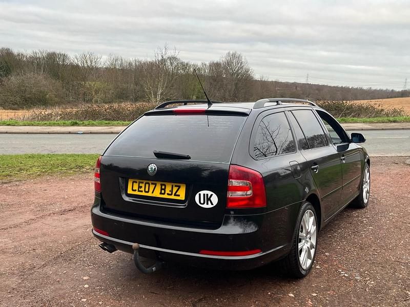 Used Skoda Octavia vRS 170 HP (125 kW) 2007 Black Estate