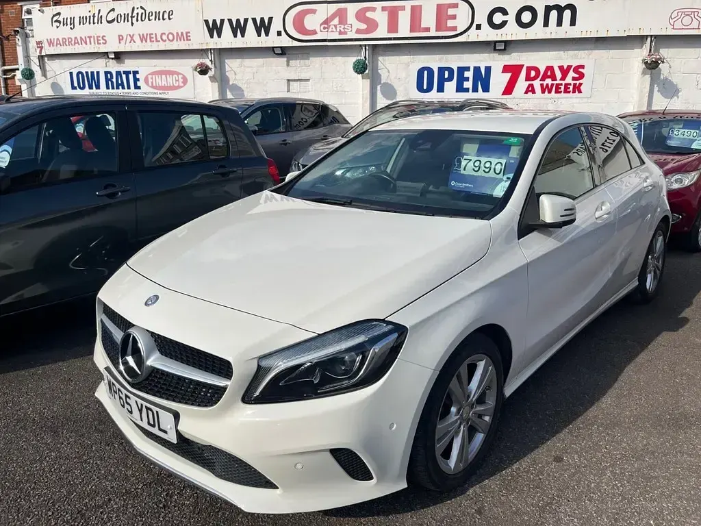 Used Mercedes A200 Premium 134 HP (98 kW) 2015 White Hatchback