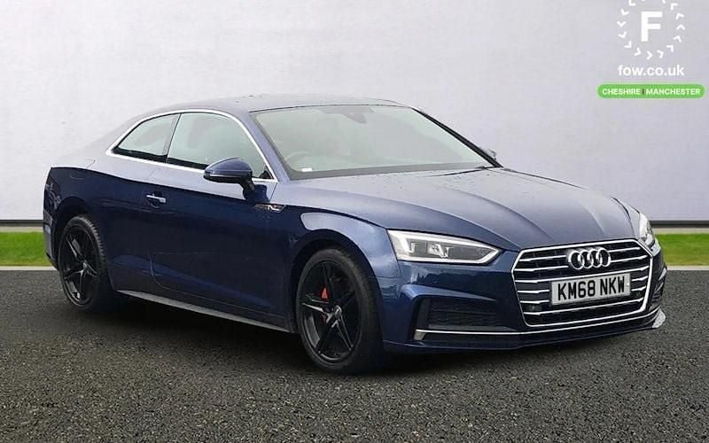 Blue Used 2018 Audi A5 S-Line Coupe | £15,899 (Good price) - Image 1/4