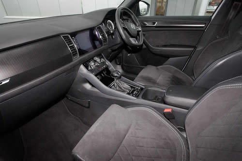 Used Skoda Kodiaq SportLine 190 HP (139 kW) 2019 Moon white metallic SUV