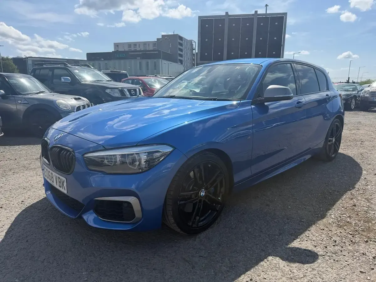Used BMW M140 M Sport 335 HP (246 kW) 2018 Blue Hatchback