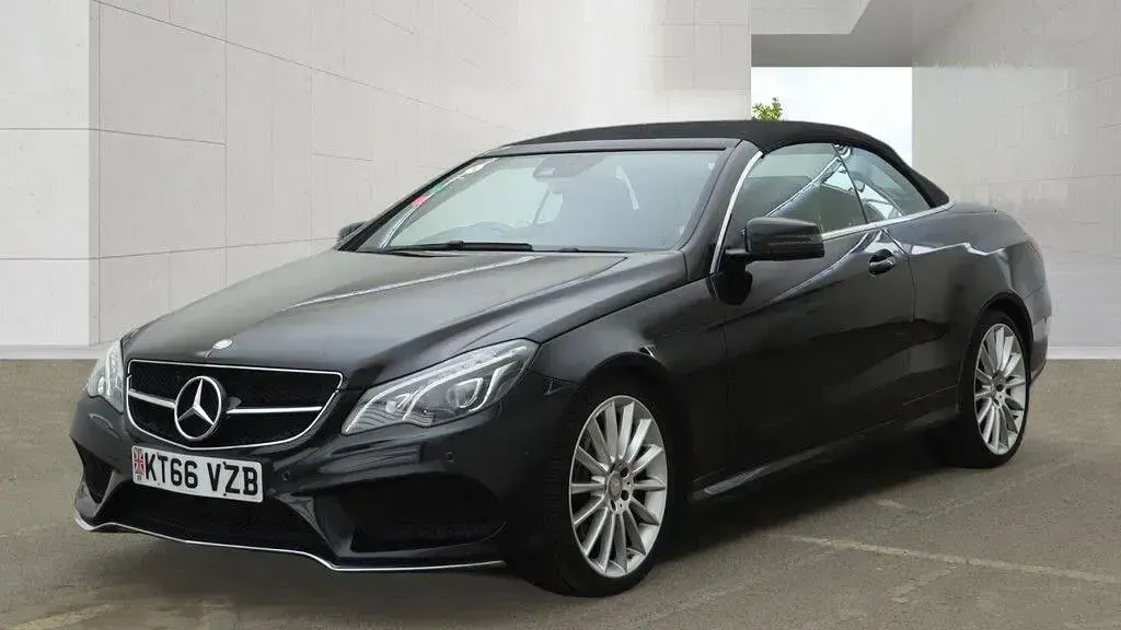 Used Mercedes E350 AMG line 2017 Black Cabriolet