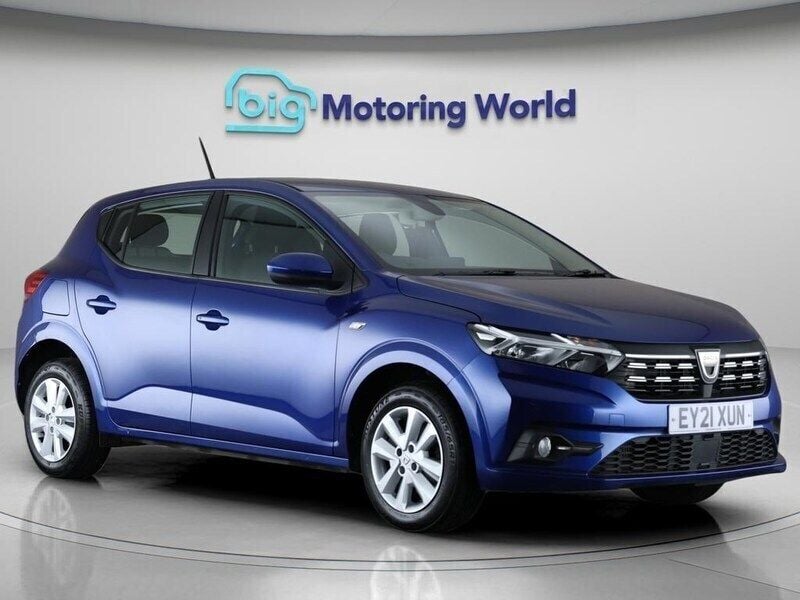 Blue Used 2021 Dacia Sandero Comfort Hatchback | £8,200 (Good price) - Image 1/4