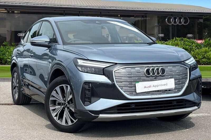 Blue Used 2024 Audi Q4 Sportback e-tron Sport SUV | £34,880 (Super price) - Image 1/4
