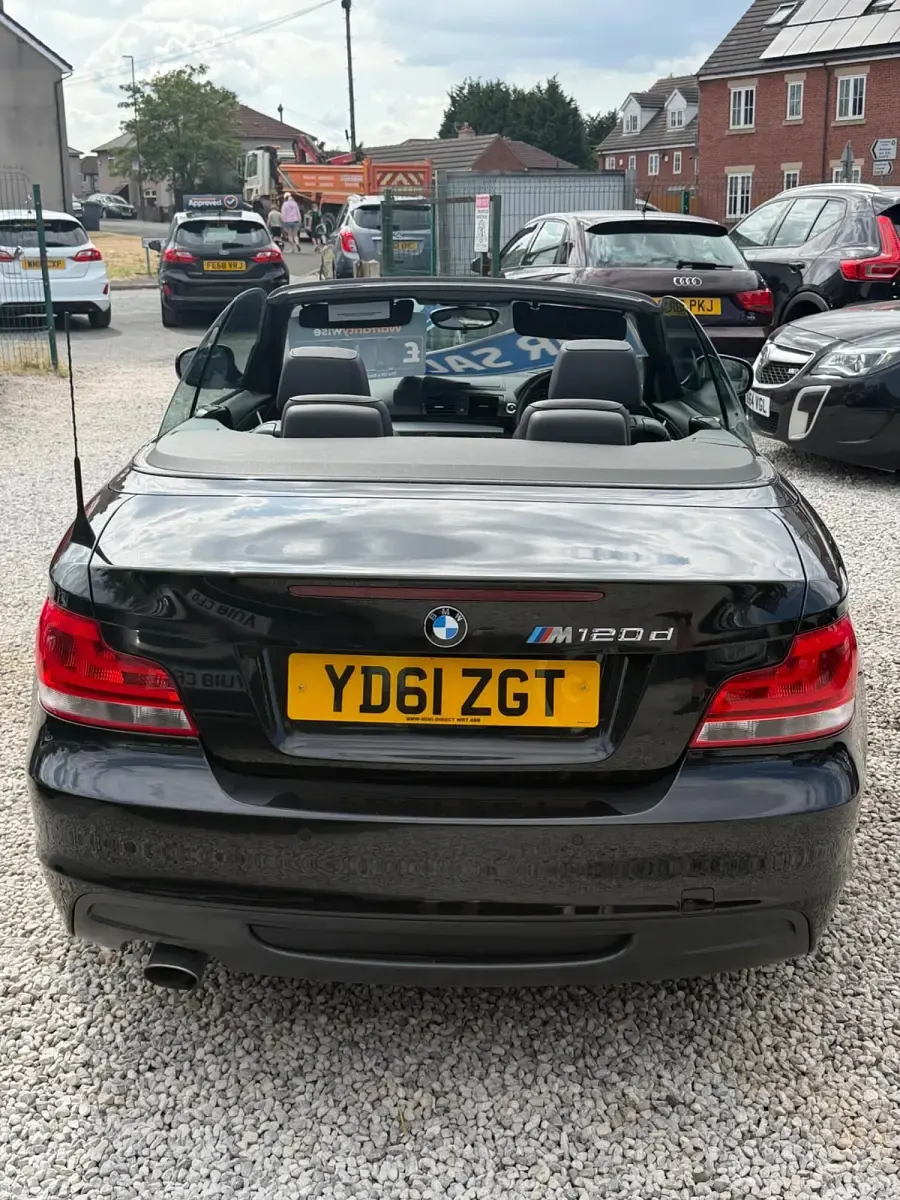 Used BMW 120 Cabriolet M Sport 2011 Black Cabriolet