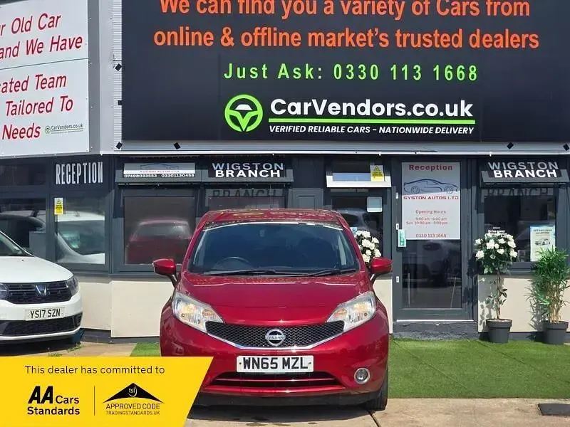Used Nissan Note Acenta Premium 90 HP (66 kW) 2015 Red Hatchback