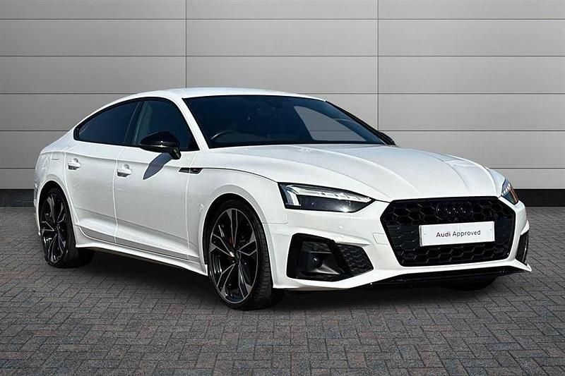 Used Audi A5 Black Edition 204 HP (150 kW) 2022 Glacier white Coupe