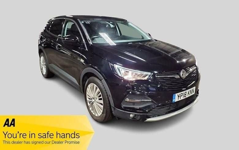 Used Vauxhall Grandland X Sport 120 HP (88 kW) 2018 Black SUV