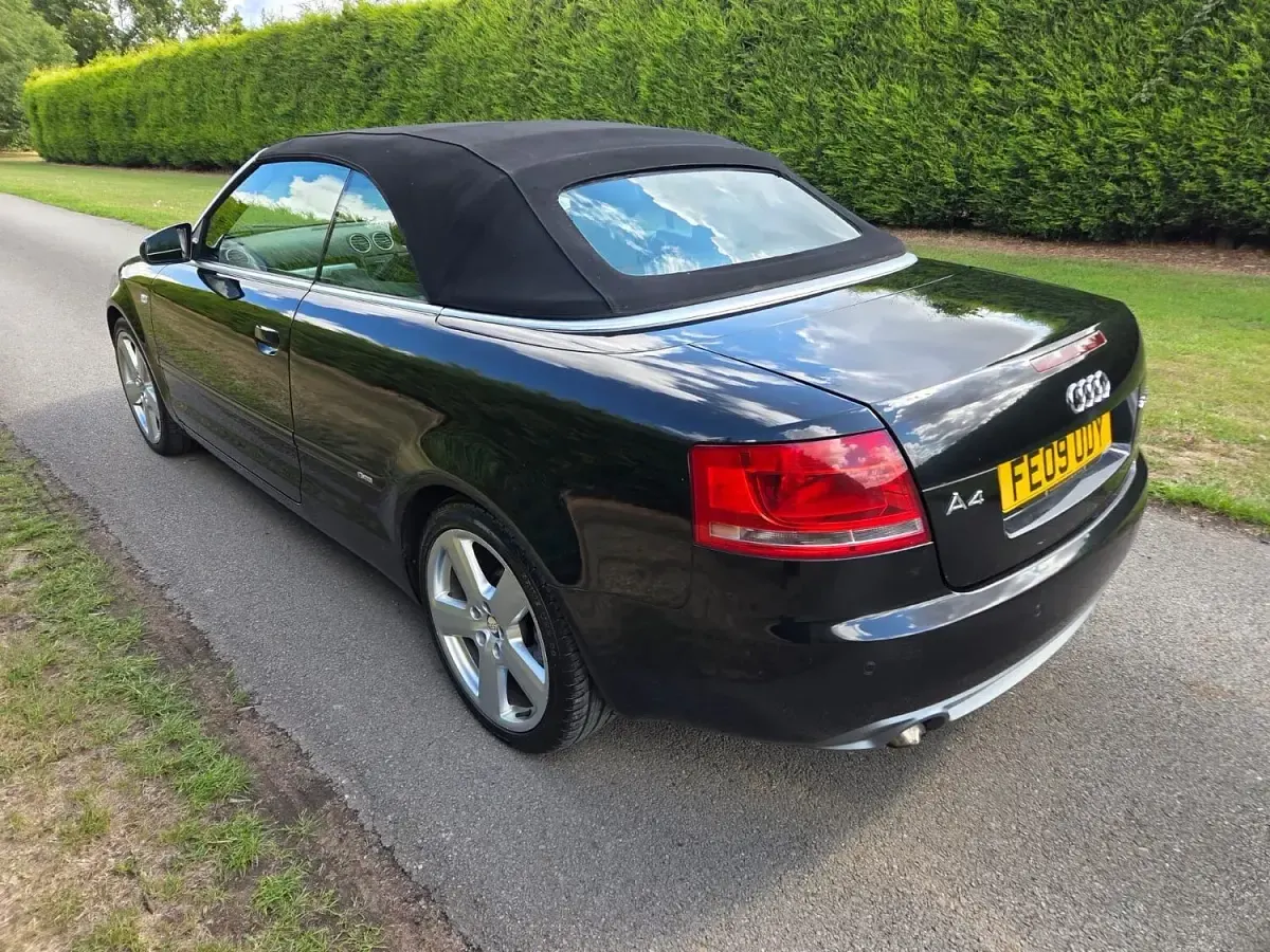 Used Audi A4 Cabriolet S-Line 140 HP (102 kW) 2008 Black Cabriolet