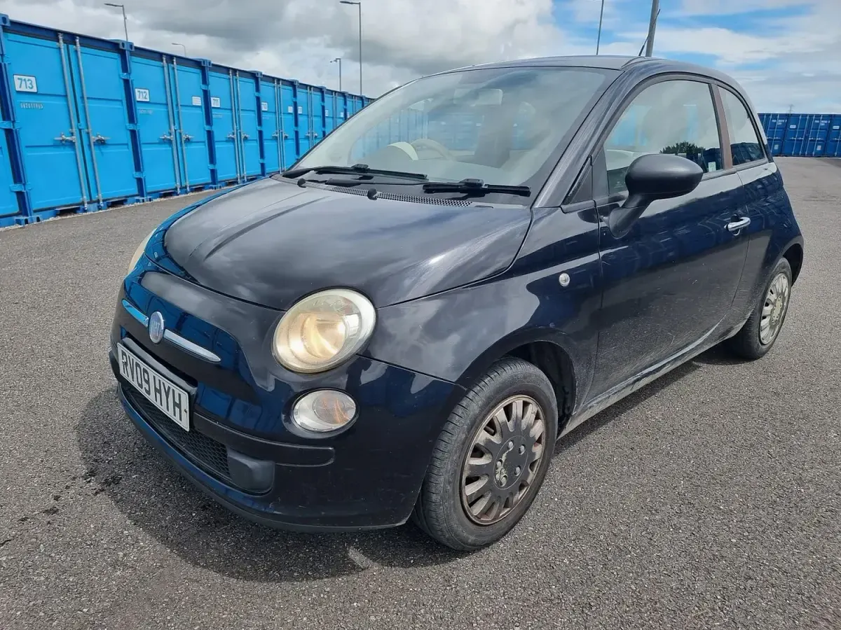 Used Fiat 500 Pop 69 HP (50 kW) 2009 Black Cabriolet