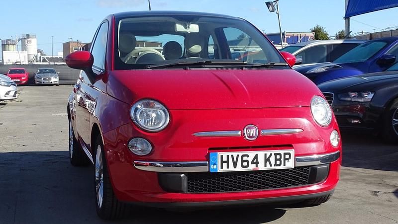 Used Fiat 500 Lounge 69 HP (50 kW) 2014 Red Hatchback