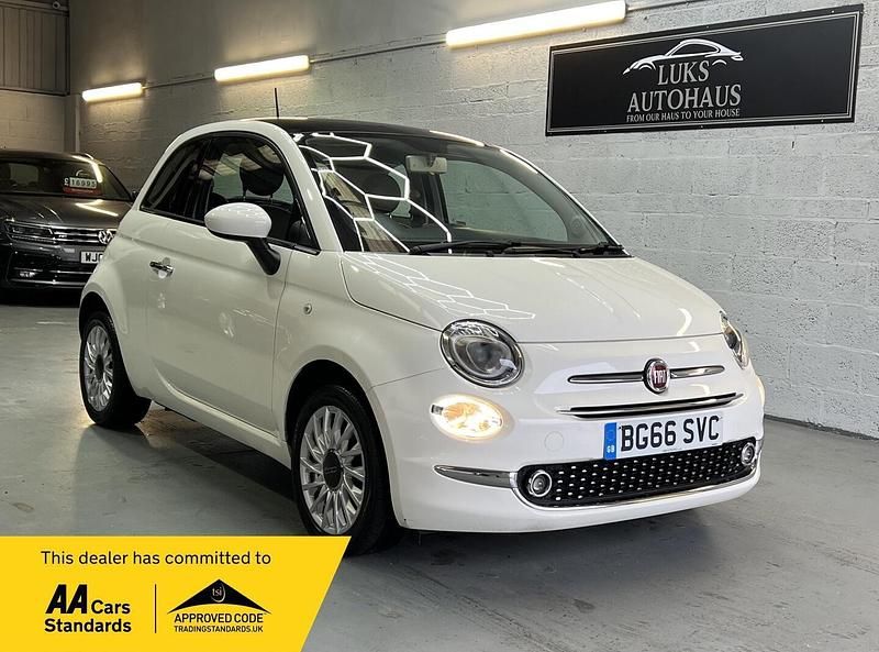 Used Fiat 500 Lounge 69 HP (50 kW) 2016 White Hatchback