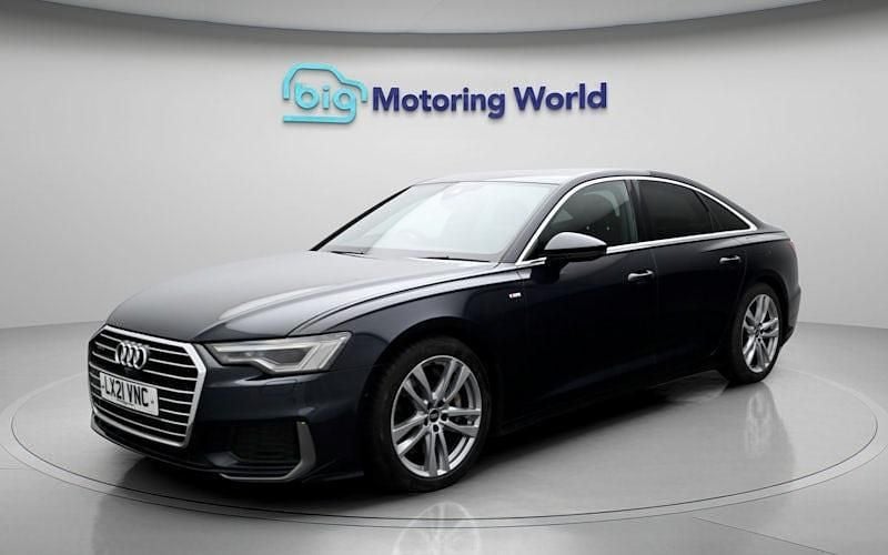 Begagnad Audi A6 S-Line 299 HK (219 kW) 2020 Blå Sedan