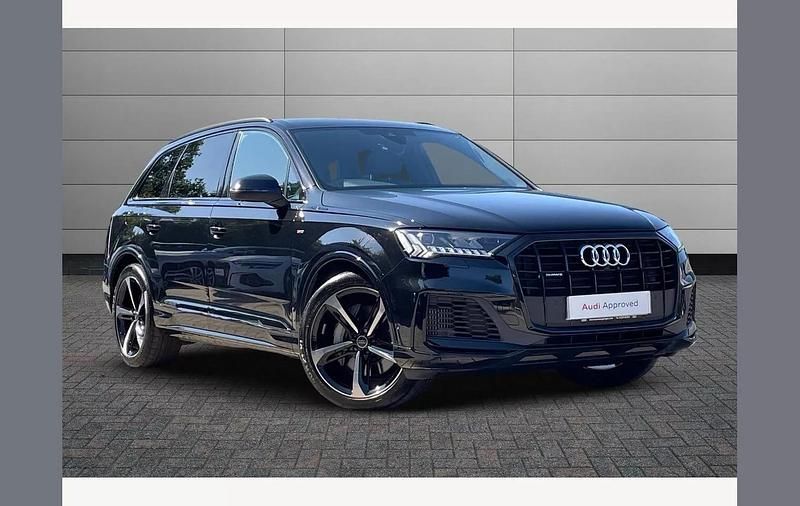 Black Used 2024 Audi Q7 S-Line SUV | £46,250 (Good price) - Image 1/4