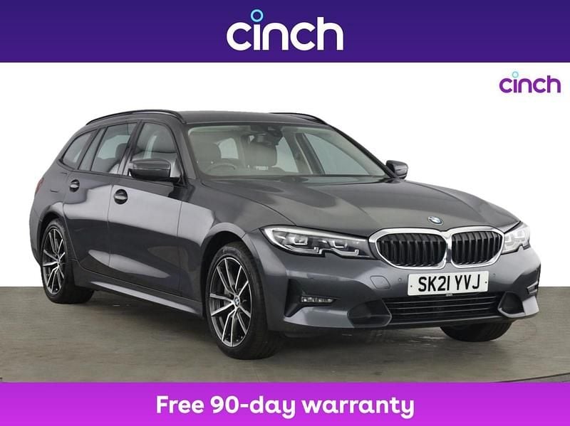 Grey Used 2021 BMW 330e Sport Line Estate | £18,249 (Good price) - Image 1/3