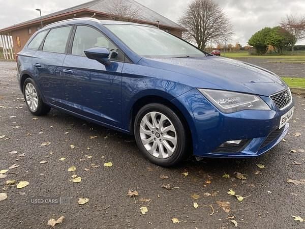 Used Seat Leon SE 105 HP (77 kW) 2014 Blue Estate