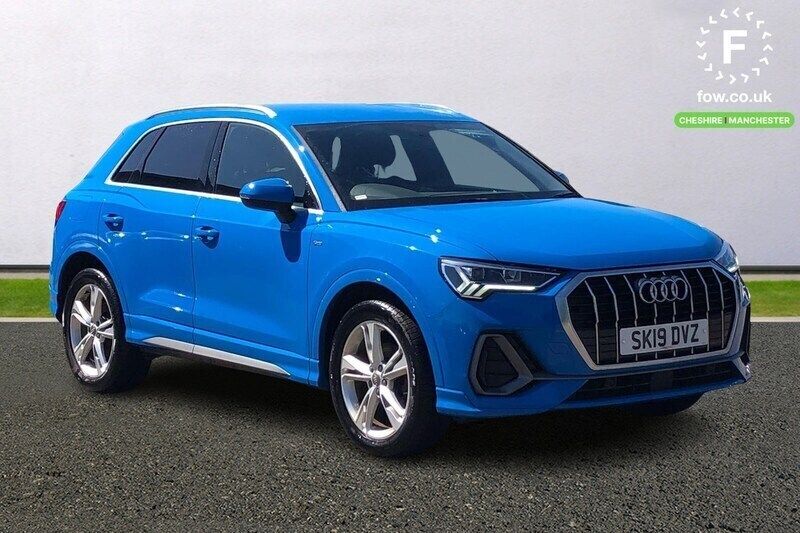 Blue Used 2019 Audi Q3 S-Line SUV | £20,799 (Fair price) - Image 1/3
