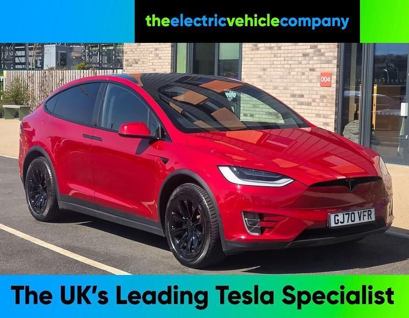 Red Used 2020 Tesla Model X Long Range SUV | £37,995 (A bit pricey) - Image 1/3
