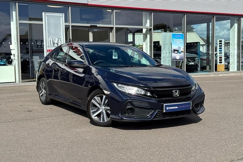 Obsidian blue Used 2019 Honda Civic S Hatchback | £9,990 (Fair price) - Image 1/4