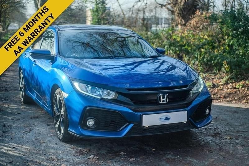 Used Honda Civic SR 126 HP (92 kW) 2018 Blue Hatchback