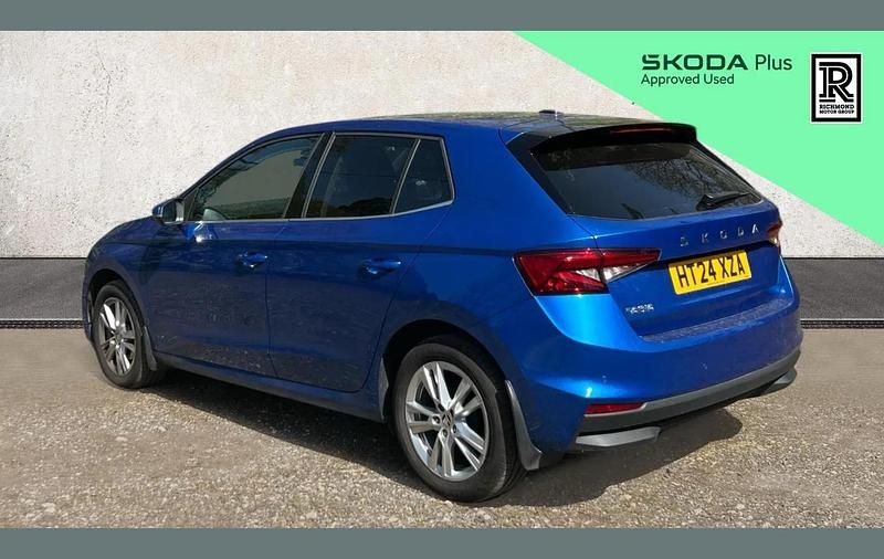 Used Skoda Fabia SE L 113 HP (83 kW) 2024 Blue Hatchback