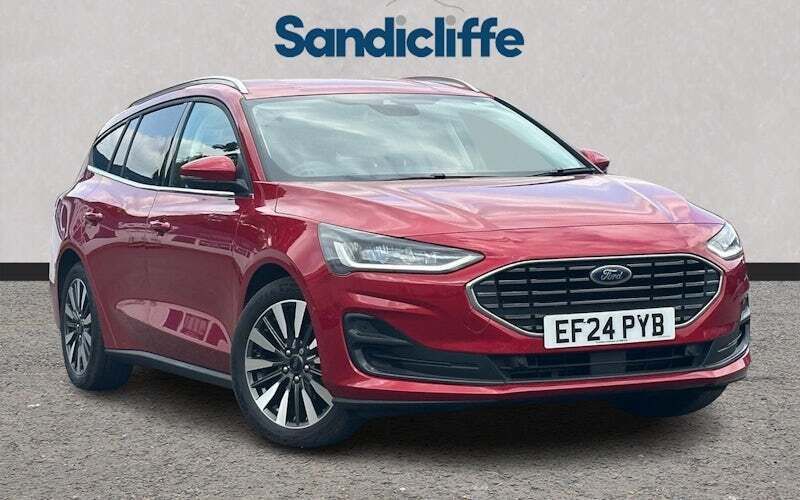 Red Used 2024 Ford Focus Titanium X Estate | £19,067 (Fair price) - Image 1/4