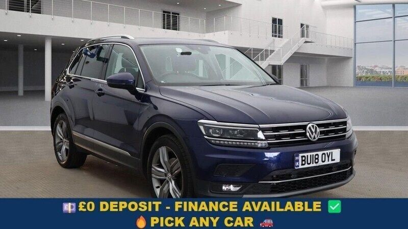 Blue Used 2018 VW Tiguan SEL SUV | £13,949 (Good price) - Image 1/4