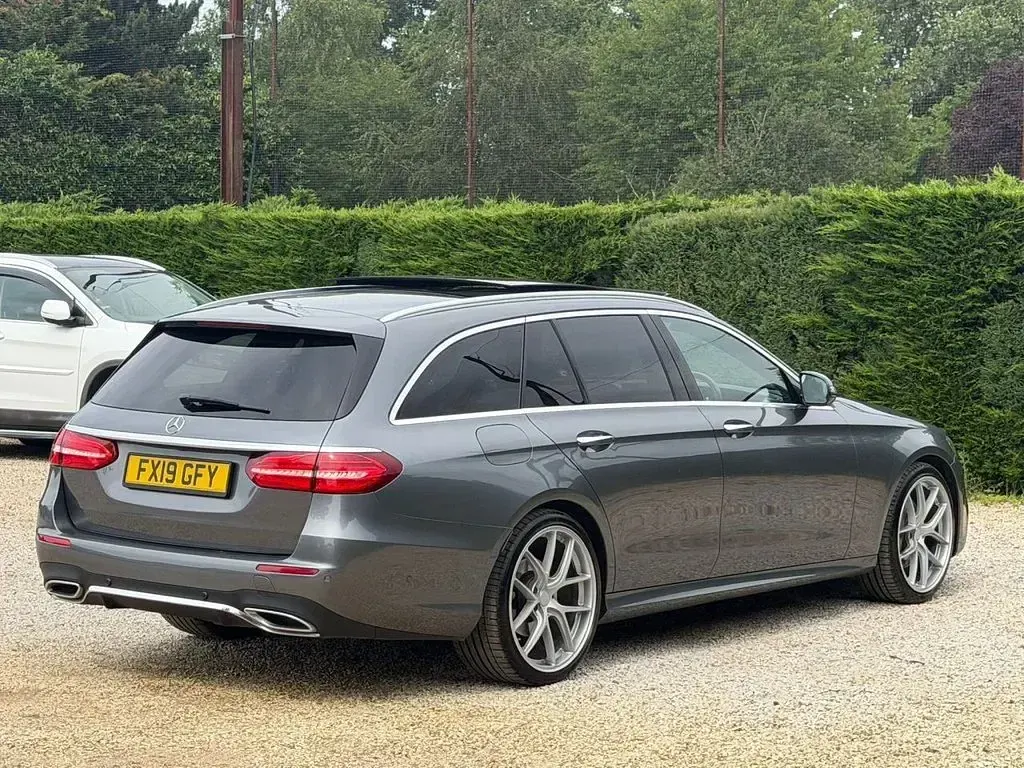 Used Mercedes E220 AMG line 194 HP (142 kW) 2019 Grey Estate