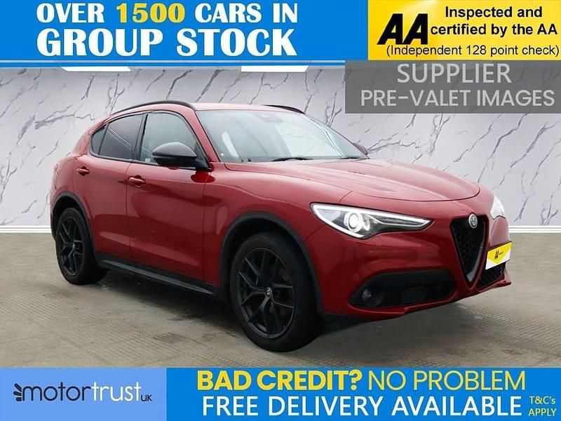 Red Used 2020 Alfa Romeo Stelvio SUV | £17,395 (Fair price) - Image 1/4