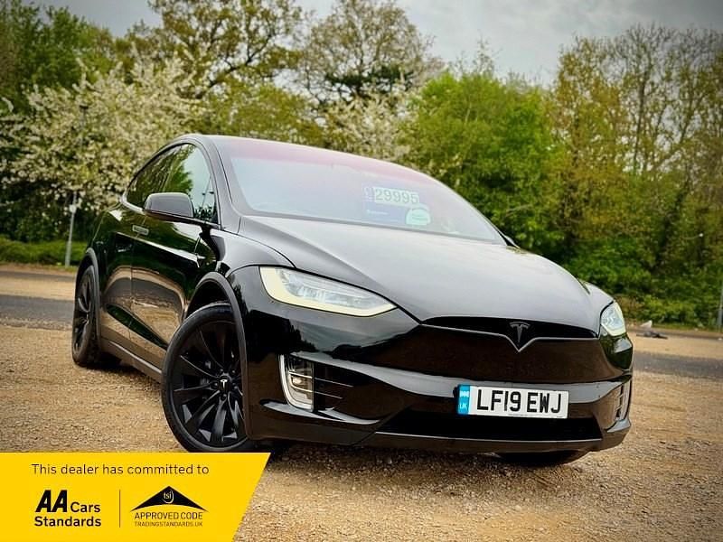 Black Used 2019 Tesla Model X SUV | £26,995 (Fair price) - Image 1/4