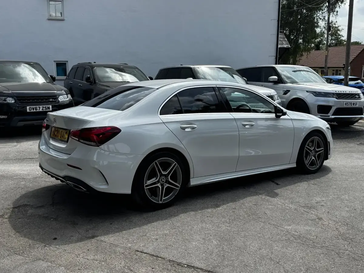 Used Mercedes A200 AMG line 150 HP (110 kW) 2020 White Sedan