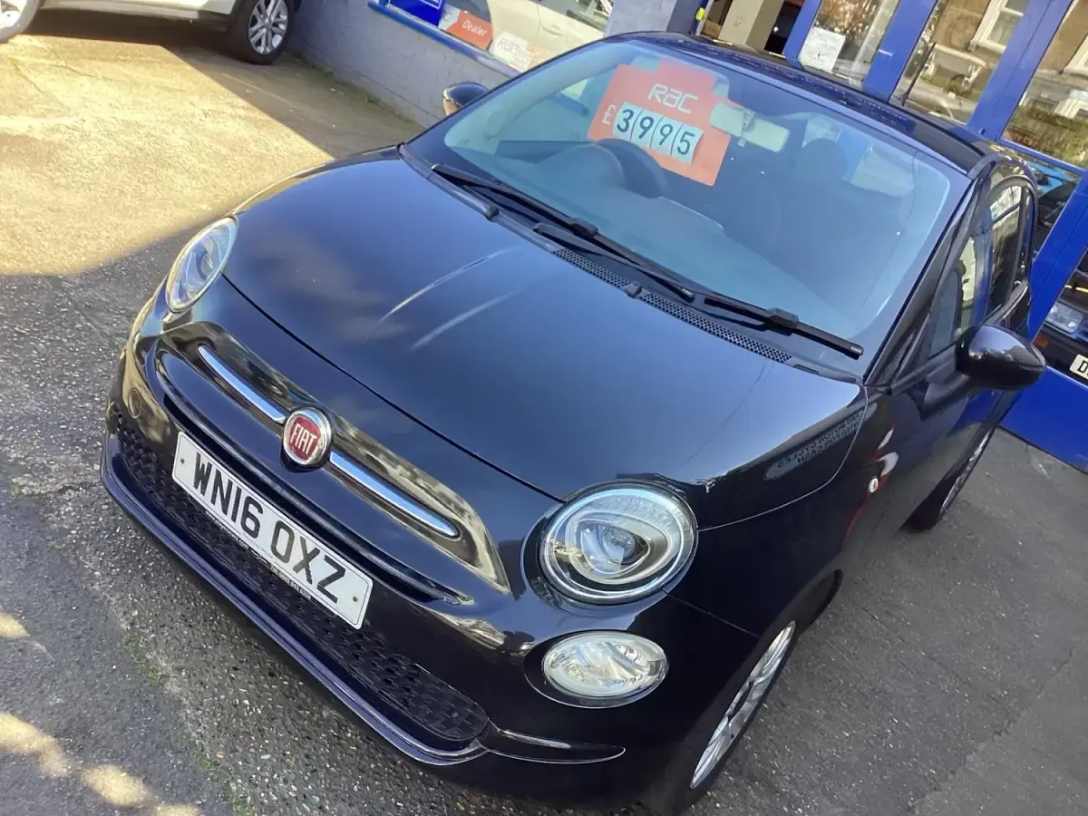 Gebraucht Fiat 500 Pop Star 69 PS (50 kW) 2016 Schwarz Kleinwagen