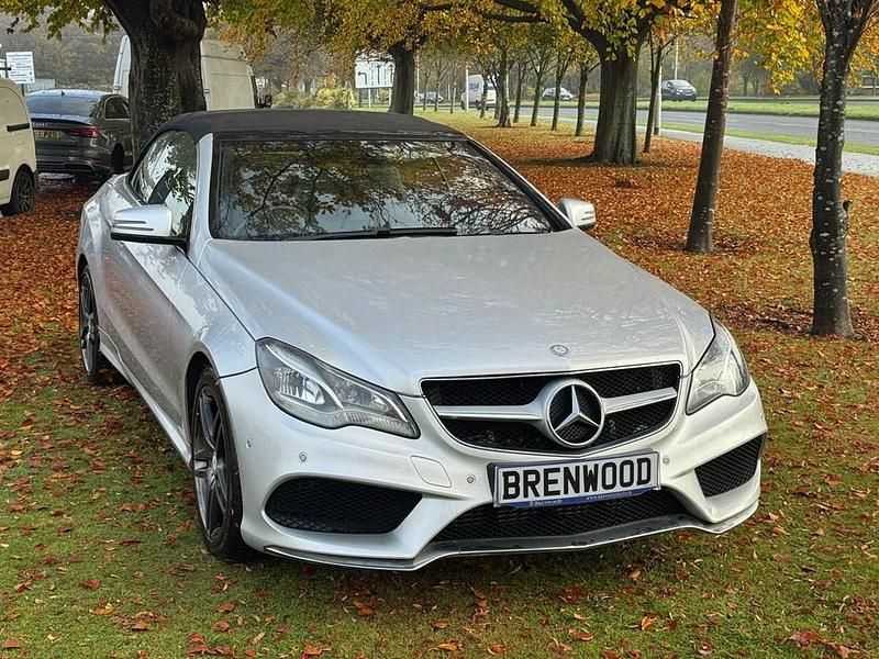 Used Mercedes E220 AMG 170 HP (125 kW) 2014 Silver Cabriolet