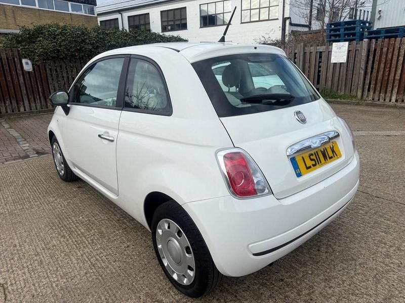 Used Fiat 500 Pop 85 HP (62 kW) 2011 White Hatchback