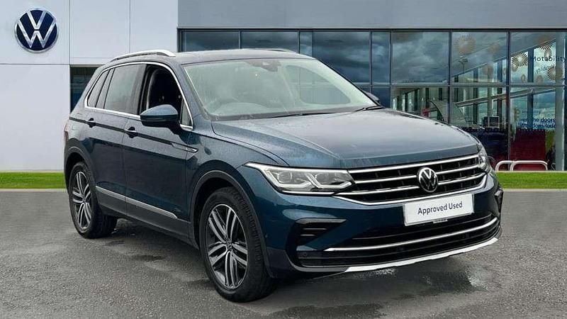 Blue Used 2022 VW Tiguan Elegance SUV | £22,378 (Fair price) - Image 1/4