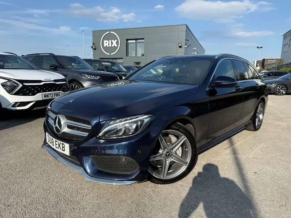 Used Mercedes C200 AMG Line Premium 2018 Blue Estate
