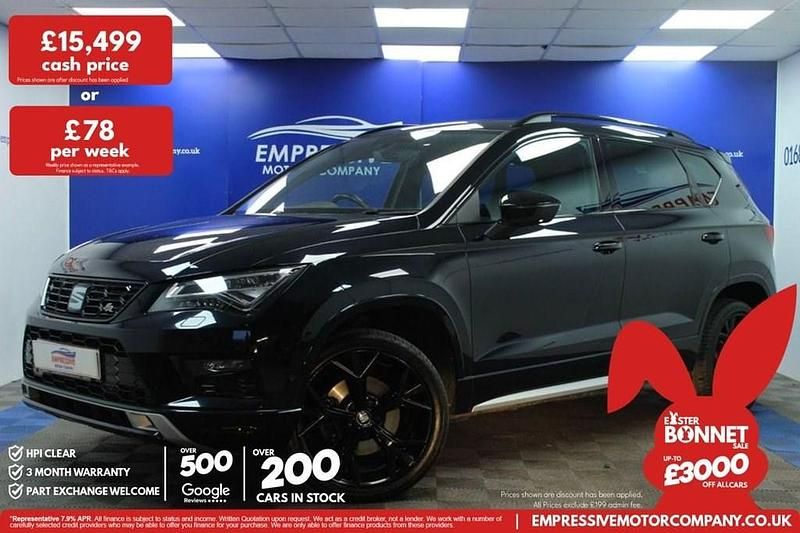 Begagnad Seat Ateca Black Edition 150 HK (110 kW) 2020 Svart SUV