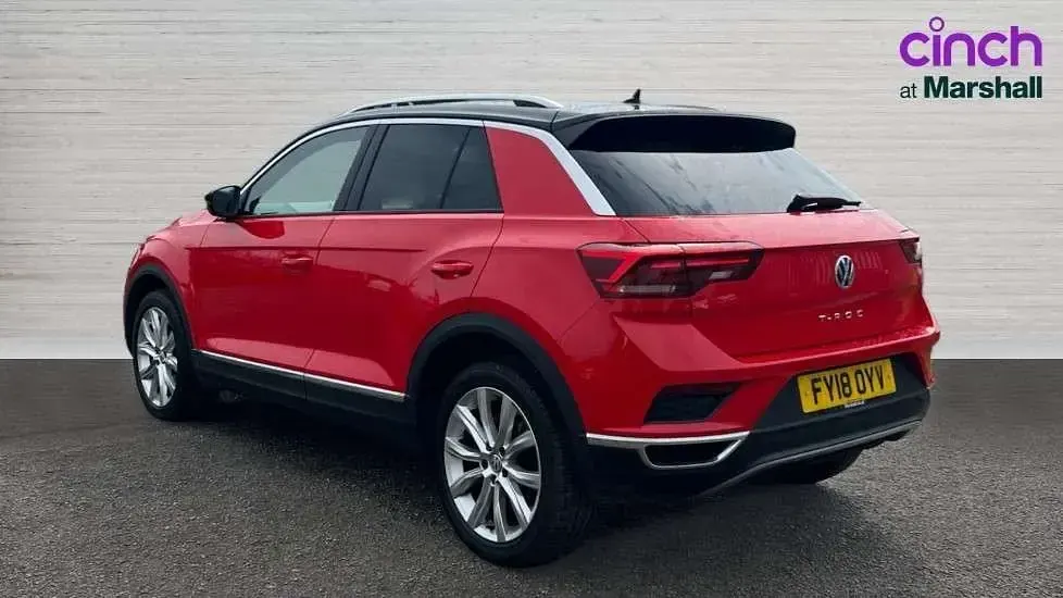 Used VW T-Roc SEL 150 HP (110 kW) 2018 Flash red black SUV